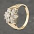 Pre-Owned 9ct Yellow Gold Cubic Zirconia Cluster Ring 41103204