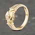 Pre-Owned 9ct Yellow Gold Cubic Zirconia Shoulders Dress Ring 41103209