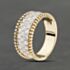 Pre-Owned 9ct Yellow Gold Cubic Zirconia Pave Set Band Ring 41103233