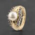 Pre-Owned 9ct Yellow Gold Cultured Pearl & Tanzanite Dress Ring 41103486