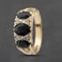 Pre-Owned 9ct Yellow Gold Sapphire & Cubic Zirconia Seven Stone Ring 41103494