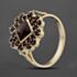 Pre-Owned 9ct Yellow Gold Garnet Cluster Ring 41103680