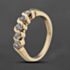 Pre-Owned 9ct Yellow Gold Cubic Zirconia Half Eternity Ring 41103702