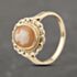 Pre-Owned 9ct Yellow Gold Cameo Fancy Edge Dress Ring 41103917