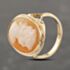 Pre-Owned 9ct Yellow Gold Cameo Oval Dress Ring 41103920