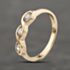 Pre-Owned 9ct Yellow Gold Cubic Zirconia Three Stone Ring 41103938
