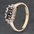 Pre-Owned 9ct Yellow Gold Sapphire & Cubic Zirconia Cluster Ring 41103991