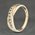 Pre-Owned 9ct Yellow Gold Cubic Zirconia Crossover Ring 41104000