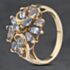 Pre-Owned 9ct Yellow Gold Tanzanite Cluster Ring 41104039