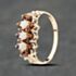Pre-Owned 9ct Yellow Gold Opal & Garnet Cluster Ring 41104058