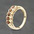Pre-Owned 9ct Yellow Gold Citrine Rubover Five Stone Ring 41104140