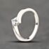 Pre-Owned 9ct White Gold Aquamarine Square Cut Dress Ring 41104166