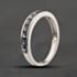 Pre-Owned 9ct White Gold Colour Changing Garnet Channel Set Half Eternity Ring 41104198