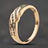 Pre-Owned 9ct Yellow Gold Cubic Zirconia Three Row Ring 41104219