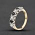 Pre-Owned 9ct Yellow Gold Sapphire & Cubic Zirconia Half Eternity Ring 41104223