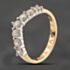 Pre-Owned 9ct Yellow Gold Cubic Zirconia Half Wishbone Ring 41104231
