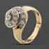 Pre-Owned 9ct Yellow Gold Cubic Zirconia Set Swirl Dress Ring 41104326