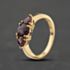 Pre-Owned 9ct Yellow Gold Rhodolite Garnet Three Stone Ring 41104341