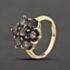 Pre-Owned 9ct Yellow Gold Amethyst Flower Cluster Ring 41104349
