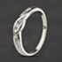 Pre-Owned 9ct White Gold Cubic Zirconia Crossover Half Eternity Ring 41104390