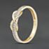 Pre-Owned 9ct Yellow Gold Cubic Zirconia Infinity Half Eternity Ring 41104394