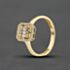Pre-Owned 18ct Yellow Gold Cubic Zirconia Cluster Ring 41104437