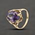 Pre-Owned 9ct Yellow Gold Amethyst Oval Dress Ring 41104462