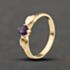 Pre-Owned 9ct Yellow Gold Amethyst Single Stone Dress Ring 41104464