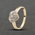 Pre-Owned 9ct Two Colour Gold Cubic Zirconia Set Heart Dress Ring 41104478