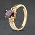 Pre-Owned 9ct Yellow Gold Tourmaline Oval Dress Ring 41104496