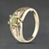 Pre-Owned 9ct Yellow Gold Peridot & Diamond Dress Ring 41104520