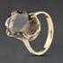 Pre-Owned 9ct Yellow Gold Smoky Quartz Large Oval Dress Ring 41104532
