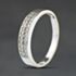 Pre-Owned 9ct White Gold Cubic Zirconia Two Row Half Eternity Ring 41104535