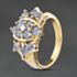 Pre-Owned 9ct Yellow Gold Tanzanite Fancy Cluster Ring 41104555