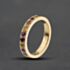 Pre-Owned 9ct Yellow Gold Fancy Coloured Ruby & Sapphire Multi Coloured Half Eternity Ring 41104566