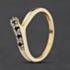 Pre-Owned 9ct Yellow Gold Sapphire Half Wishbone Ring 41104582