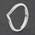 Pre-Owned 9ct White Gold Half Wishbone Ring 41104614