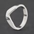 Pre-Owned 9ct White Gold Flat Half Wishbone Ring 41104616