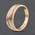Pre-Owned 9ct Three Colour Gold 3 Row Band Ring 41104620