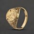 Pre-Owned 9ct Yellow Gold Peso Coin Ring 41104652