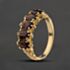 Pre-Owned 9ct Yellow Gold Garnet Five Stone Ring 41104660