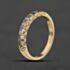 Pre-Owned 9ct Yellow Gold Cubic Zirconia Half Eternity Ring 41104667