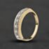 Pre-Owned 9ct Yellow Gold Cubic Zirconia Seven Stone Half Eternity Ring 41104670