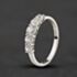 Pre-Owned 9ct White Gold Cubic Zirconia Five Stone Ring 41104673