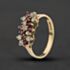 Pre-Owned 9ct Yellow Gold Ruby & Cubic Zirconia Dress Ring 41104675