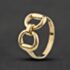 Pre-Owned 9ct Yellow Gold Stirrup Fashion Ring 41104688