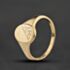 Pre-Owned 9ct Yellow Gold Oval Signet Ring 41104695