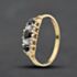 Pre-Owned 9ct Yellow Gold Sapphire & Cubic Zirconia Five Stone Ring 41104715