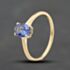 Pre-Owned 9ct Yellow Gold Tanzanite Oval Dress Ring 41104724