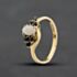 Pre-Owned 9ct Yellow Gold Opal & Sapphire Twist Ring 41104733
